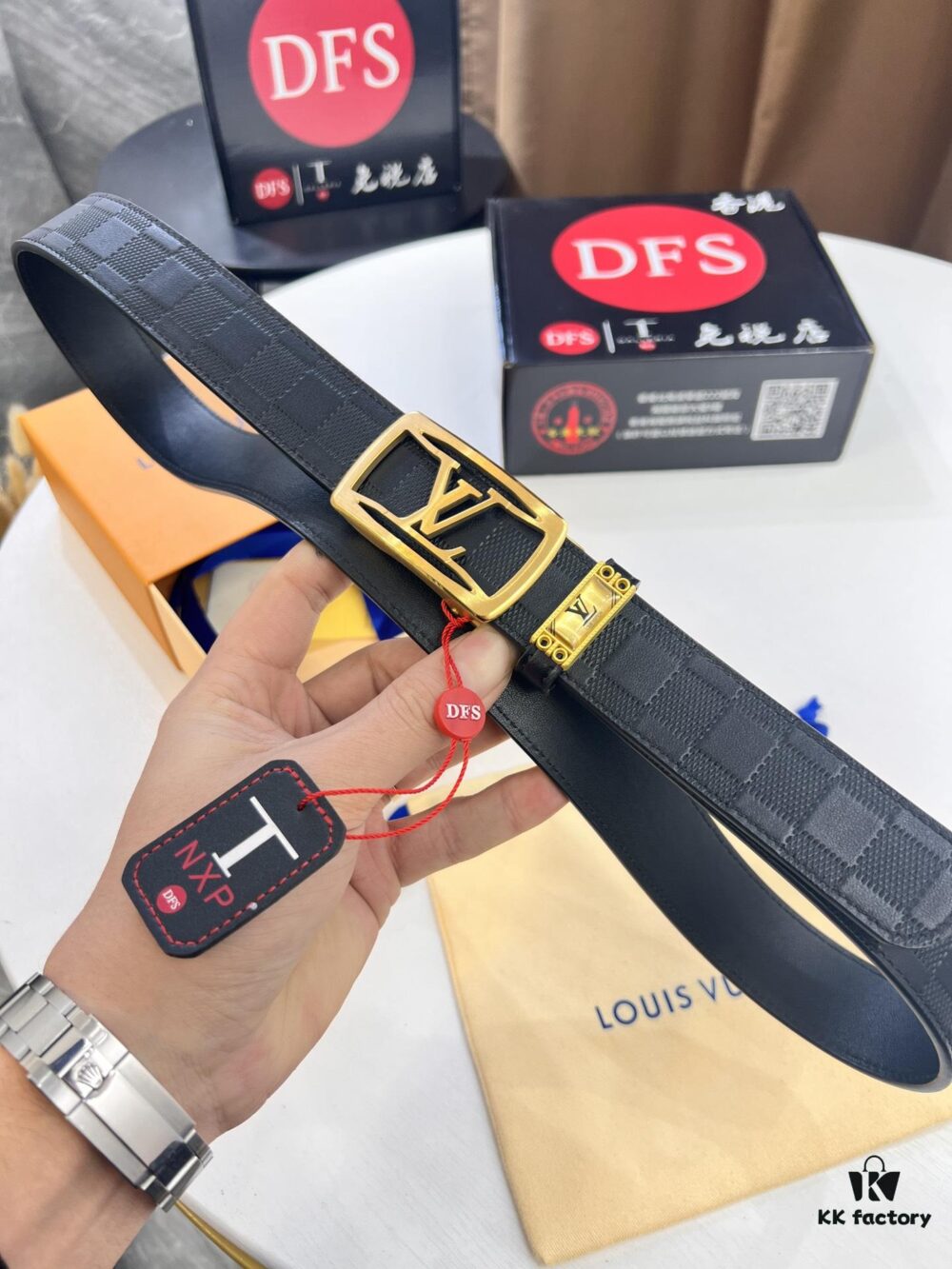 693203053a89a121ed550f09 Louis Vuitton Automatic Buckle Belt, Top-Quality Genuine Leather, Imported Grain Leather with Fine-Grain Calfskin, 3.5cm Width, LV Stainless Steel Hardware
