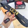 693203053a89a121ed550f09 Louis Vuitton Automatic Buckle Belt, Top-Quality Genuine Leather, Imported Grain Leather with Fine-Grain Calfskin, 3.5cm Width, LV Stainless Steel Hardware