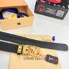 693203053a89a121ed550f0b Louis Vuitton Automatic Buckle Belt, Top-Quality Genuine Leather, Imported Grain Leather with Fine-Grain Calfskin, 3.5cm Width, LV Stainless Steel Hardware