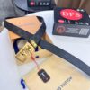 693203053a89a121ed550f0e Louis Vuitton Automatic Buckle Belt, Top-Quality Genuine Leather, Imported Grain Leather with Fine-Grain Calfskin, 3.5cm Width, LV Stainless Steel Hardware