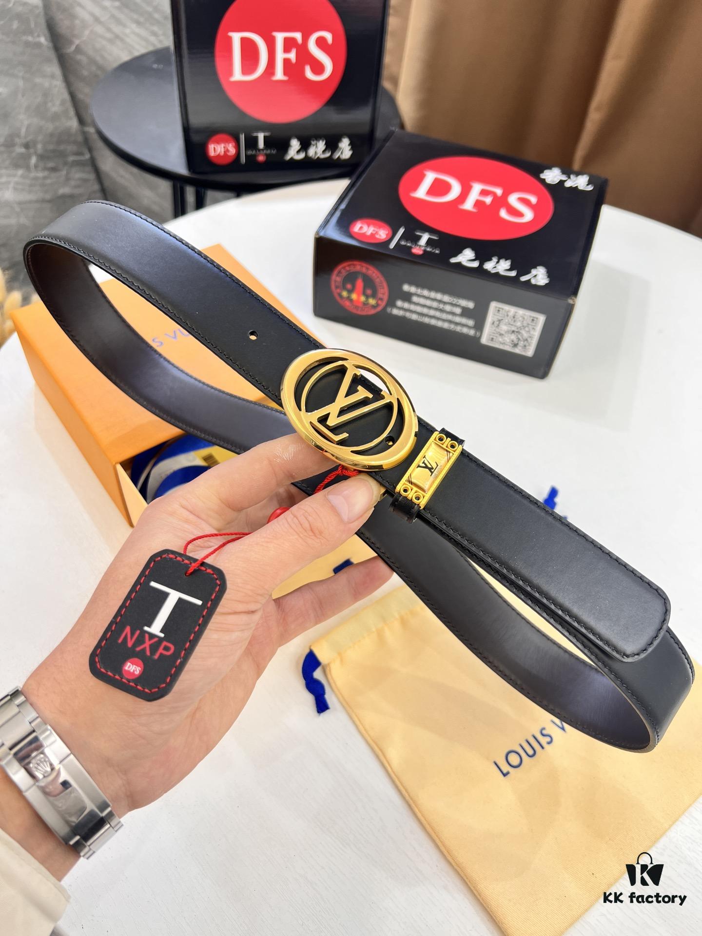 693203073a89a121ed550f20 Louis Vuitton Belt, Custom Cowhide, Top-Quality Business Formal Accessory
