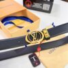 693203073a89a121ed550f21 Louis Vuitton Belt, Custom Cowhide, Top-Quality Business Formal Accessory