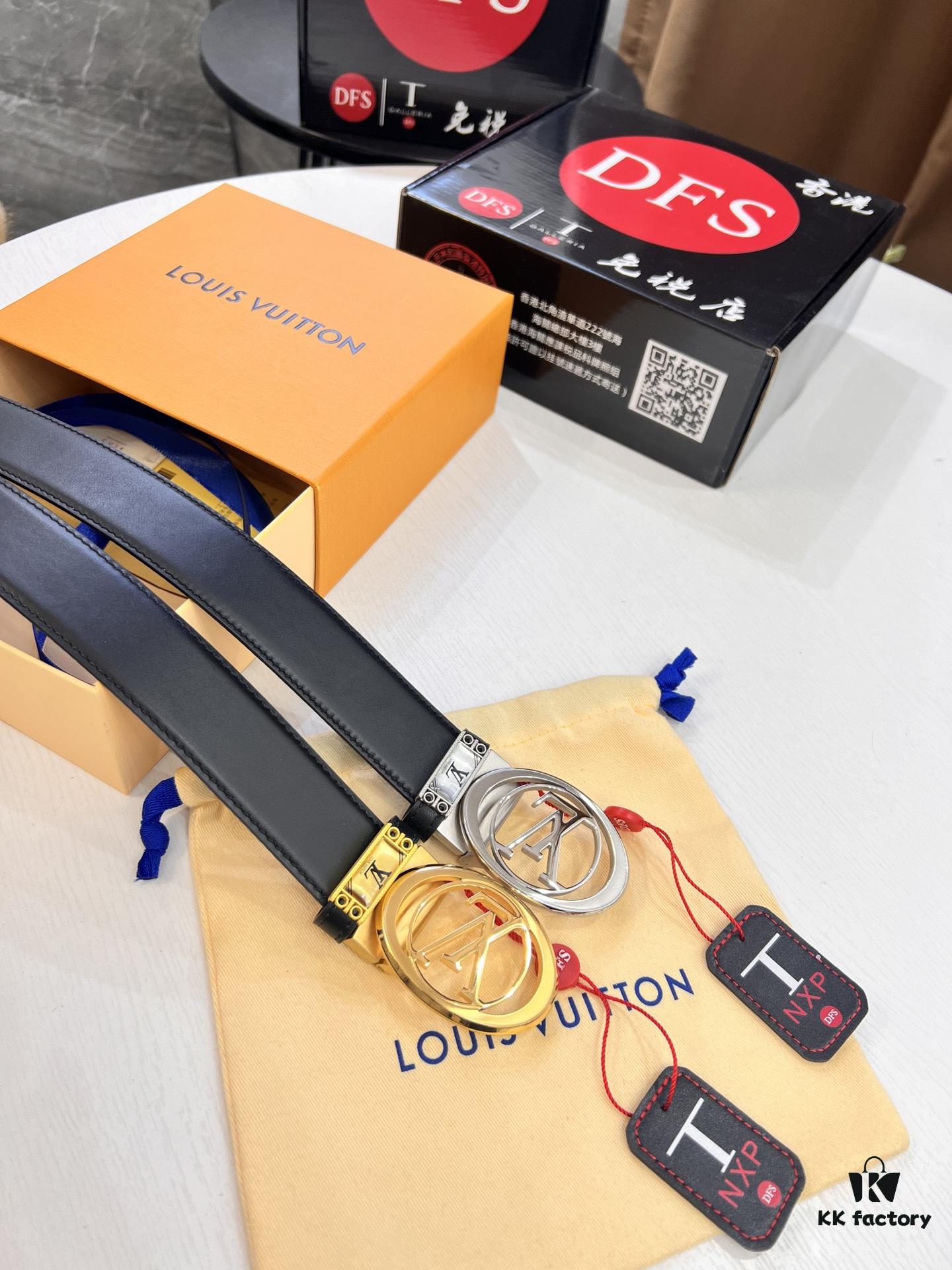 693203073a89a121ed550f26 Louis Vuitton Belt, Custom Cowhide, Top-Quality Business Formal Accessory
