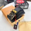 693203083a89a121ed550f2c Top-Tier LV Louis Vuitton L-Logo Polished Stainless Steel Buckle Belt - Imported French Cross Grain Top Layer Cowhide, 3.8cm Width, with NXP Anti-Counterfeit Chip (Authenticity Guaranteed)