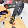 693203083a89a121ed550f2e Top-Tier LV Louis Vuitton L-Logo Polished Stainless Steel Buckle Belt - Imported French Cross Grain Top Layer Cowhide, 3.8cm Width, with NXP Anti-Counterfeit Chip (Authenticity Guaranteed)