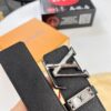 693203083a89a121ed550f32 Top-Tier LV Louis Vuitton Belt - Genuine L-Logo Polished Stainless Steel Hardware, French Imported Cross-Grain Top-Layer Calfskin, 3.8cm Width, Original NXP RFID Anti-Counterfeit Chip (Hong Kong Duty-Free Exclusive Gift Box)