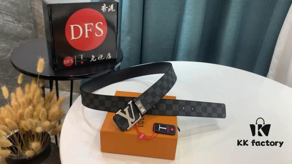 693203083a89a121ed550f37 New LV Monogram Checkered Belt, Fashionable and Casual Style, Available on Official Website