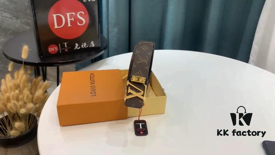 693203083a89a121ed550f38 New LV Monogram Checkered Belt, Fashionable Casual Style, Available on Official Website