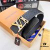 6932030b3a89a121ed550f5e LV Men's Leather Belt with L-Shape Bicolor Stainless Steel Buckle, 3.8cm Width, Top-Tier Duty-Free Grade, Genuine First-Layer Calfskin with Embossed Logo