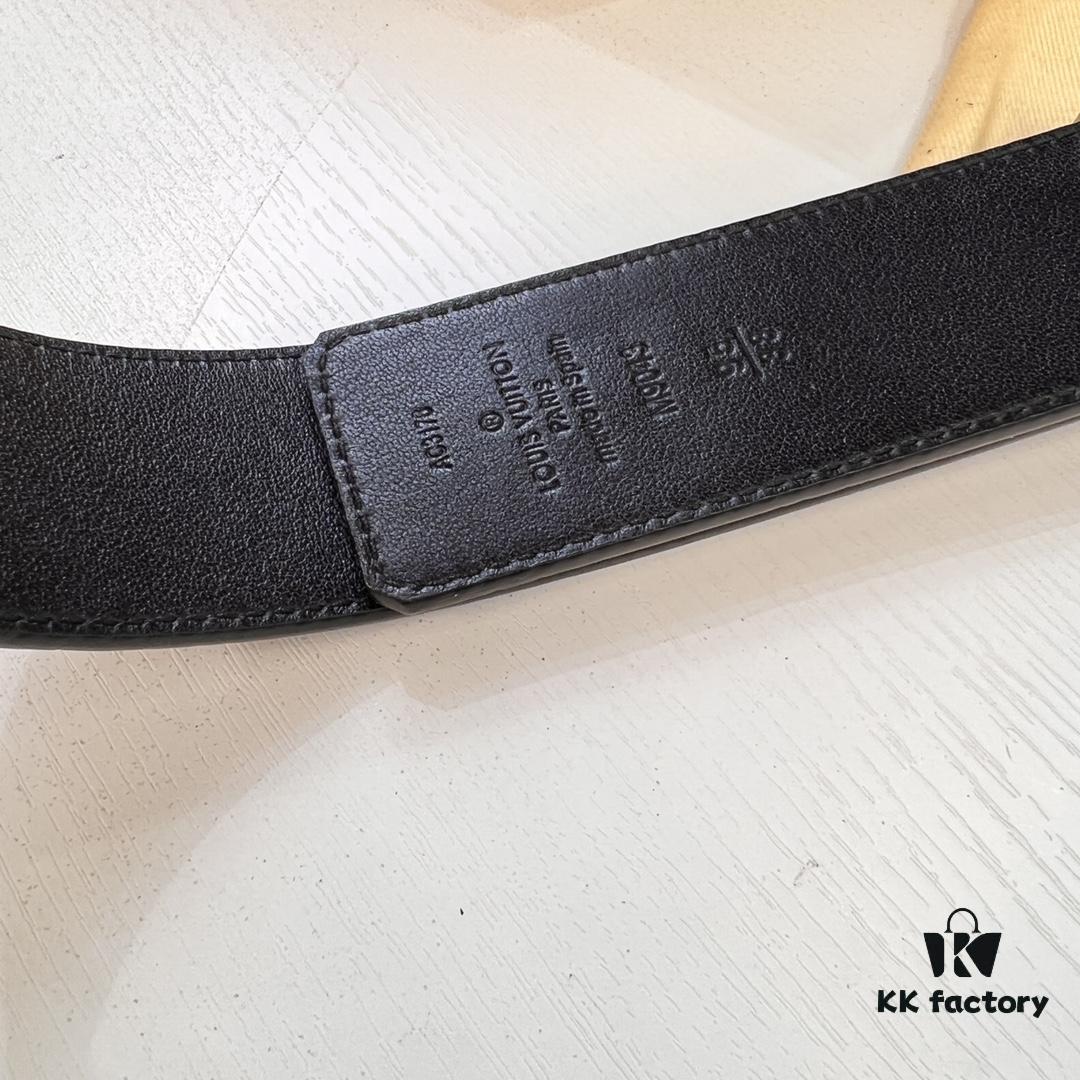 6932030c3a89a121ed550f63 Luxury LV Belt with L-Shape Bicolor Stainless Steel Buckle, Top-Tier Duty-Free Hong Kong Gift Box, French Premium Embossed Full-Grain Calfskin, 3.8cm Width