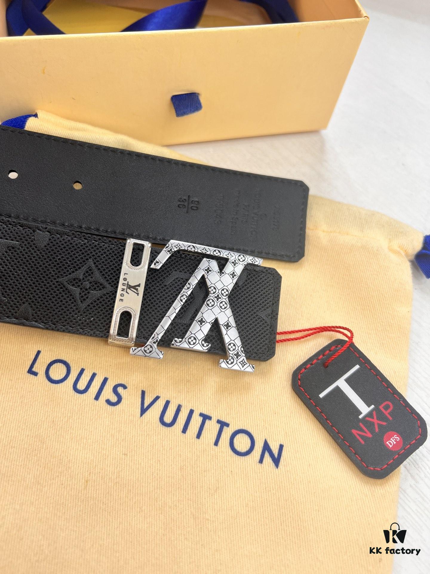 6932030d3a89a121ed550f6d Louis Vuitton LV Men's Belt, 3.8cm Width, Full-Grain Cowhide Leather, Reversible Design, Premium Quality with NXP Anti-Counterfeit Chip
