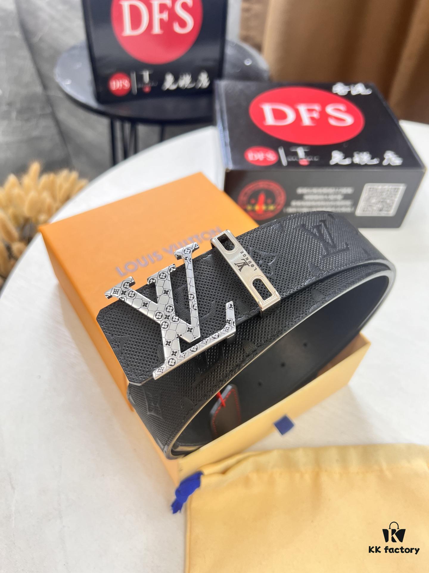 6932030d3a89a121ed550f6e Louis Vuitton LV Men's Belt, 3.8cm Width, Full-Grain Cowhide Leather, Reversible Design, Premium Quality with NXP Anti-Counterfeit Chip