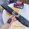 6932030e3a89a121ed550f82 LV Men's Belt, New Arrival Monogram PVC Imported Fabric, Genuine Cowhide with Diamond-Paved Box Letter Hardware