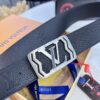 6932030f3a89a121ed550f8c Top-Tier LV Louis Vuitton L-Logo Polished Stainless Steel Buckle Belt - Genuine French Imported Embossed Calfskin, 3.8cm Width, with NXP Anti-Counterfeit Chip (Original Gift Box Included)