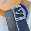 6932030f3a89a121ed550f8d Top-Tier LV Louis Vuitton L-Logo Polished Stainless Steel Buckle Belt - Genuine French Imported Embossed Calfskin, 3.8cm Width, with NXP Anti-Counterfeit Chip (Original Gift Box Included)