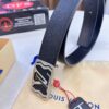 6932030f3a89a121ed550f8e Top-Tier LV Louis Vuitton L-Logo Polished Stainless Steel Buckle Belt - Genuine French Imported Embossed Calfskin, 3.8cm Width, with NXP Anti-Counterfeit Chip (Original Gift Box Included)