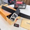 6932030f3a89a121ed550f90 Top-Tier LV Louis Vuitton L-Logo Polished Stainless Steel Buckle Belt - Genuine French Imported Embossed Calfskin, 3.8cm Width, with NXP Anti-Counterfeit Chip (Original Gift Box Included)