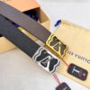 6932030f3a89a121ed550f91 Top-Tier LV Louis Vuitton L-Logo Polished Stainless Steel Buckle Belt - Genuine French Imported Embossed Calfskin, 3.8cm Width, with NXP Anti-Counterfeit Chip (Original Gift Box Included)