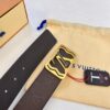 693203103a89a121ed550f95 Top-Tier LV Louis Vuitton Belt - Genuine Mold L Letter Polished Stainless Steel Hardware, Inner Buckle Design, 3.8cm Width, Premium French Imported Embossed Cowhide Leather