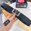 693203103a89a121ed550f98 Top-Tier LV Louis Vuitton Belt - Genuine Mold L Letter Polished Stainless Steel Hardware, Inner Buckle Design, 3.8cm Width, Premium French Imported Embossed Cowhide Leather