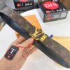 693203103a89a121ed550f9c Louis Vuitton LV Belt, ZP Synchronized New Men's Belt with Monogram Imported Fabric, Full-Grain Cowhide, Reversible Design, Diamond-Paved Letter Hardware, 3.8cm Width