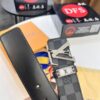 693203113a89a121ed550fa5 Louis Vuitton LV Belt, New Men's Leather Belt with Monogram Pattern, Imported Fabric, Reversible Design, Diamond-Paved Letters, 3.8cm Width