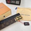 693203123a89a121ed550fb5 LV Men's Belt, New Arrival, Monogram PVC Imported Fabric, Full Grain Cowhide Leather, 3.8cm Width