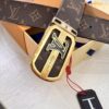 693203123a89a121ed550fb8 LV Men's Belt, New Arrival, Monogram PVC Imported Fabric, Full Grain Cowhide Leather, 3.8cm Width