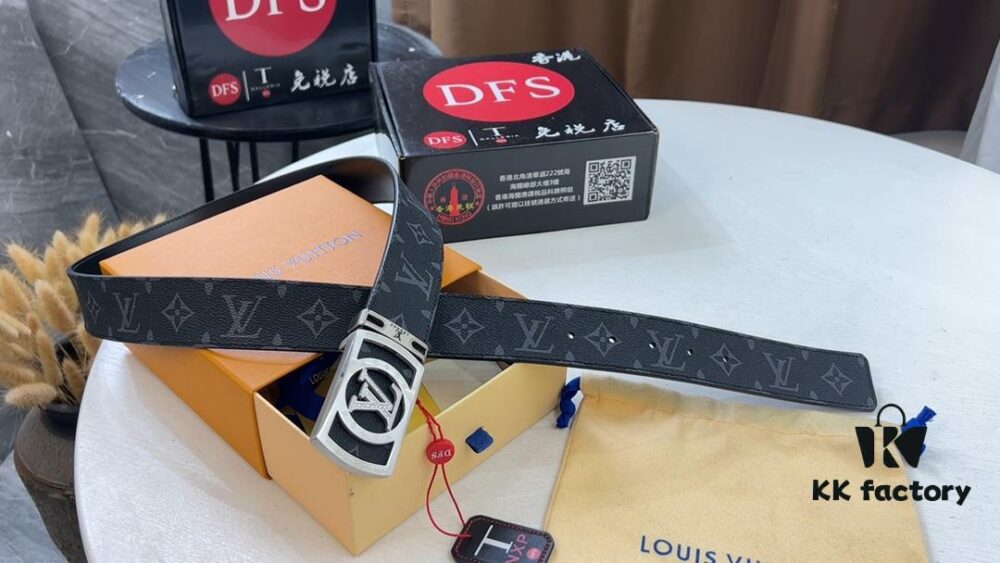 693203143a89a121ed550fcc LV New Arrival Monogram Belt with Steel Hardware, Video Anti-Counterfeit Authentication