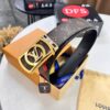 693203143a89a121ed550fd1 LV Men's Belt, New Arrival Louis Vuitton Monogram PVC Imported Fabric with Original Calfskin Leather, Diamond-Paved Letter Hardware, 3.8cm Width