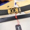 693203173a89a121ed550fed Louis Vuitton Automatic Buckle Belt, Top-Quality Genuine Leather, Imported Full-Grain Calfskin with Refined Grain Texture, 3.5 cm Width, Luxury Business Formal Accessory