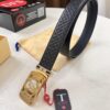693203173a89a121ed550ff1 Louis Vuitton Automatic Buckle Belt, Top-Quality Genuine Leather, Imported Full-Grain Calfskin with Refined Grain Texture, 3.5 cm Width, Luxury Business Formal Accessory