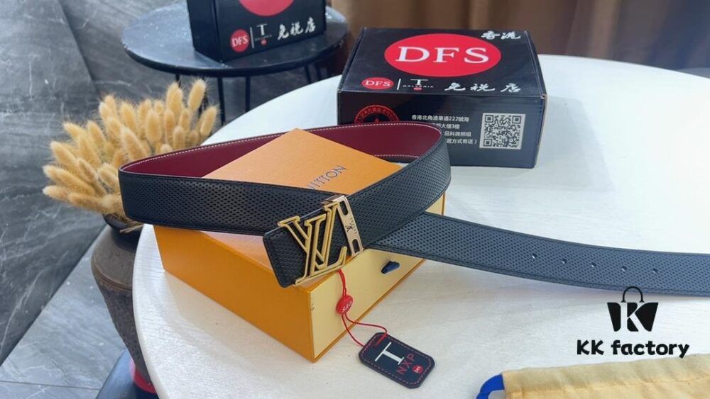 693203173a89a121ed550ff3 LV New Embossed Leather Belt, Fashionable Casual Reversible Style with Video Anti-Counterfeit Wireless Network Sensing