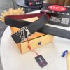 693203183a89a121ed551001 Top-Tier Louis Vuitton LV Belt - Genuine Embossed Full-Grain French Calfskin, 3.8cm Width, Steel Hardware, NXP RFID Chip Verified, Original Gift Box