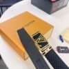 693203193a89a121ed551007 Louis Vuitton Automatic Buckle Belt, Top-Quality Genuine Leather, Imported Full-Grain Calfskin, 3.5 cm Width, LV Stainless Steel Hardware