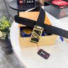 693203193a89a121ed55100a Louis Vuitton Automatic Buckle Belt, Top-Quality Genuine Leather, Imported Full-Grain Calfskin, 3.5 cm Width, LV Stainless Steel Hardware