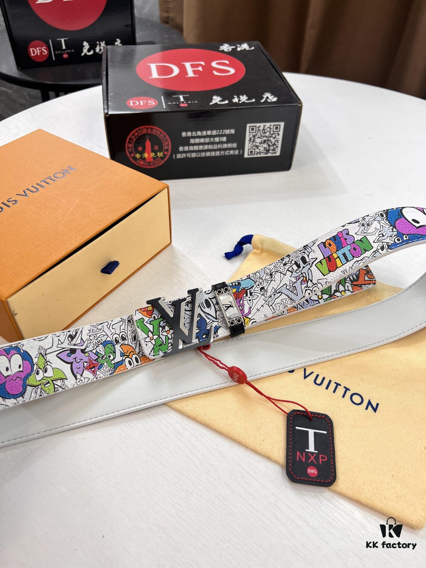 6932031a3a89a121ed55101d LV Men's Belt, Imported Genuine First-Layer Cowhide, 3.8cm Width, Reversible Design, High-Quality Hardware, NXP Anti-Counterfeit Chip