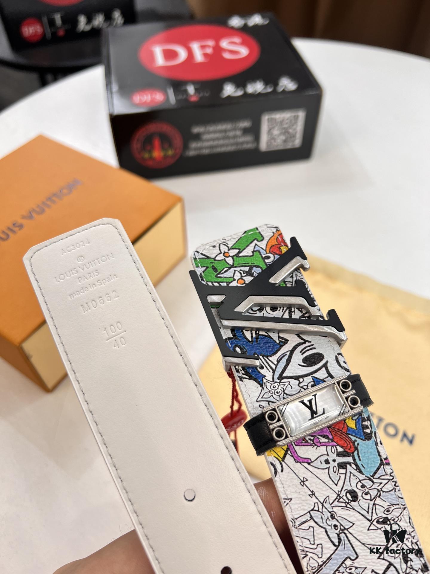 6932031a3a89a121ed55101e LV Men's Belt, Imported Genuine First-Layer Cowhide, 3.8cm Width, Reversible Design, High-Quality Hardware, NXP Anti-Counterfeit Chip