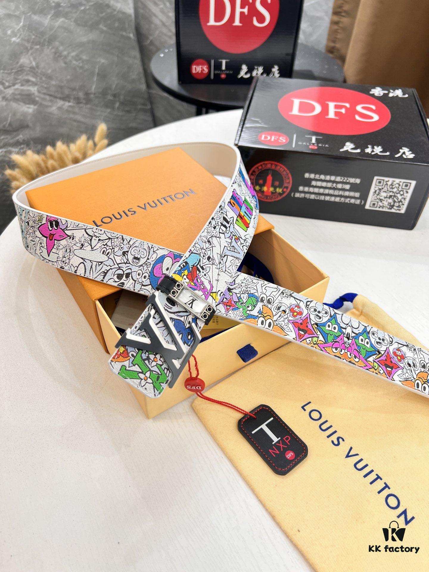 6932031b3a89a121ed551021 LV Men's Belt, Imported Genuine First-Layer Cowhide, 3.8cm Width, Reversible Design, High-Quality Hardware, NXP Anti-Counterfeit Chip