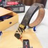 6932031c3a89a121ed551030 LV Men's Belt, New Arrival, Louis Vuitton Leather Belt, 3.8cm Width, Full-Grain Cowhide Matte Buckle with Etched Logo Hardware, Authentic NXP Chip, Imported Plaid Fabric