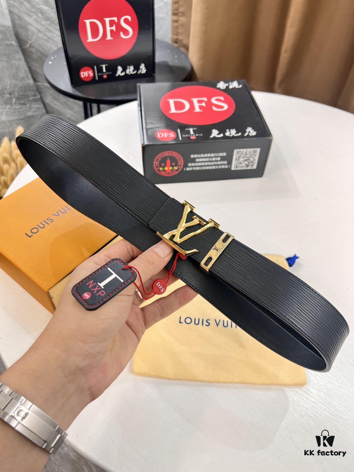 6932031c3a89a121ed551035 Top-Tier Louis Vuitton LV Belt, Double-Sided Wear, French Top-Grain Calfskin with NXP RFID Chip, 3.8cm Width, Authentic Metal Hardware, Hong Kong Duty-Free T Gift Box