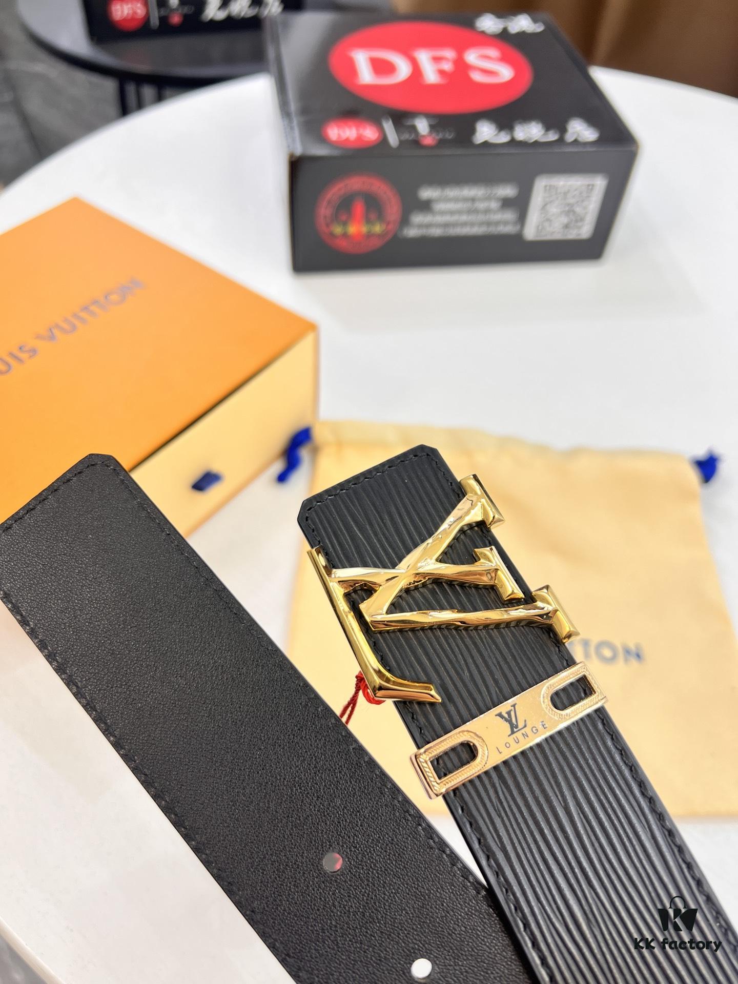 6932031c3a89a121ed551037 Top-Tier Louis Vuitton LV Belt, Double-Sided Wear, French Top-Grain Calfskin with NXP RFID Chip, 3.8cm Width, Authentic Metal Hardware, Hong Kong Duty-Free T Gift Box