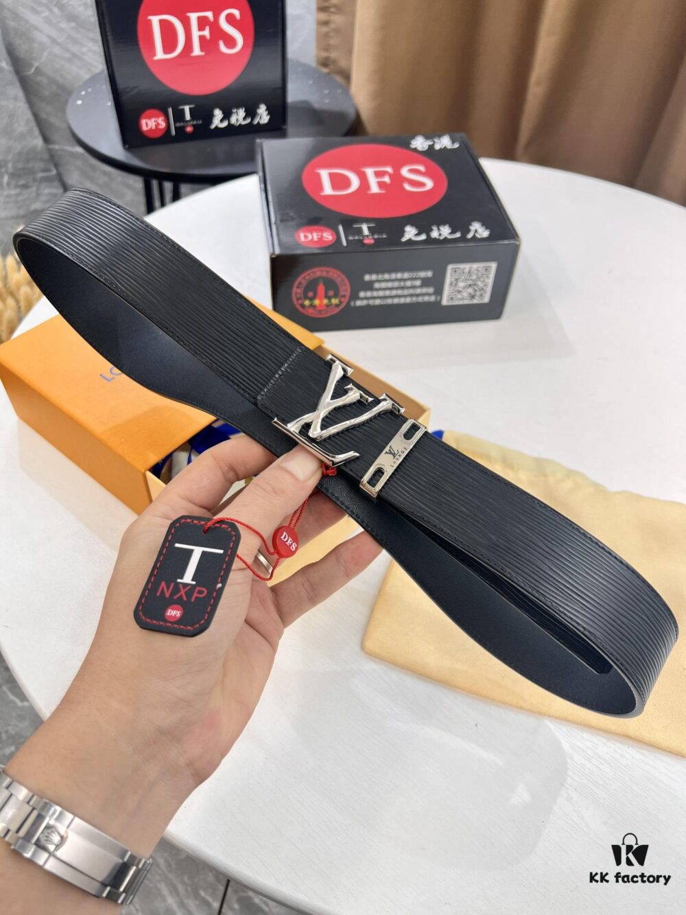 6932031d3a89a121ed55103c Top-Tier Louis Vuitton LV Belt, Double-Sided Wear, French Top-Grain Calfskin with NXP RFID Chip, 3.8cm Width, Genuine Steel Hardware, Hong Kong Duty-Free T Gift Box