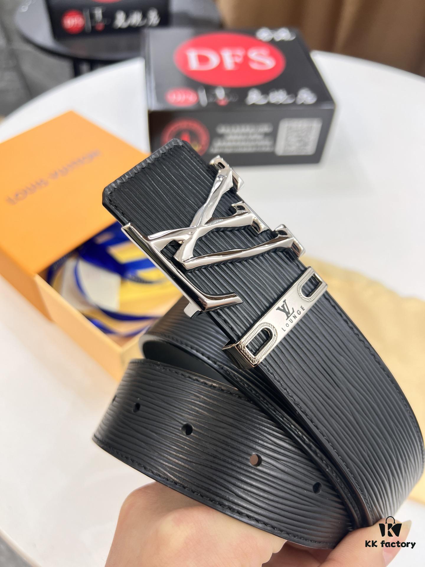 6932031d3a89a121ed55103e Top-Tier Louis Vuitton LV Belt, Double-Sided Wear, French Top-Grain Calfskin with NXP RFID Chip, 3.8cm Width, Genuine Steel Hardware, Hong Kong Duty-Free T Gift Box