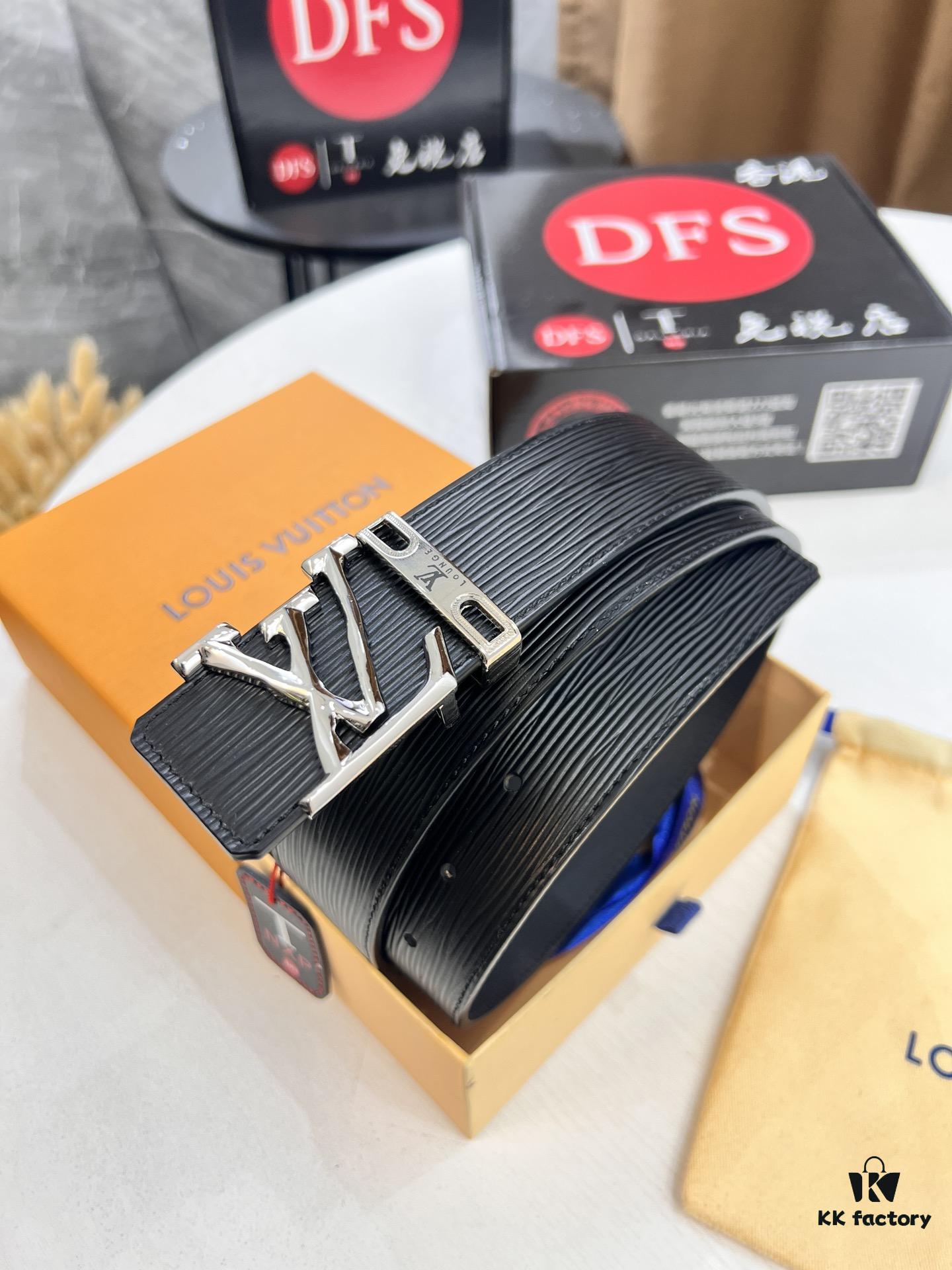 6932031d3a89a121ed55103f Top-Tier Louis Vuitton LV Belt, Double-Sided Wear, French Top-Grain Calfskin with NXP RFID Chip, 3.8cm Width, Genuine Steel Hardware, Hong Kong Duty-Free T Gift Box