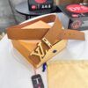6932031e3a89a121ed55104b LV Men's Belt, Imported Genuine First-Layer Cowhide, Reversible Design, 3.8cm Width, Premium Quality with NXP Anti-Counterfeit Chip