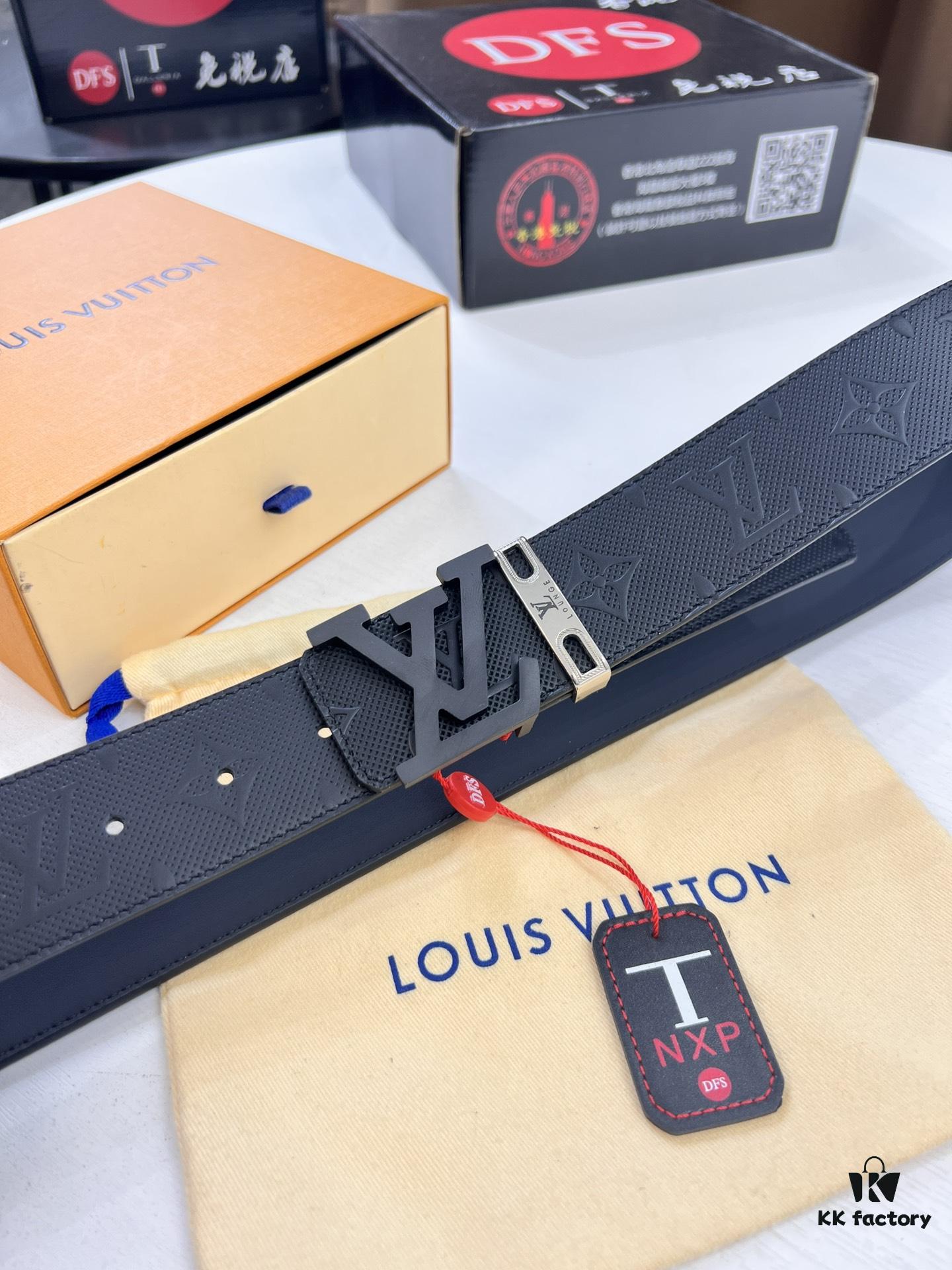 6932031e3a89a121ed55104e Louis Vuitton LV Men's Belt, 3.8cm Width, Genuine Top-Grade Cowhide Leather, Double-Sided Use, NXP Anti-Counterfeit Chip, Duty-Free Packaging