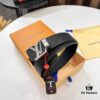 693203223a89a121ed551062 Original Factory Premium Hong Kong Tax-Free T Gift Box 🎁 (NXP RFID Tag with Verifiable Authentication), Belt with Louis Vuitton LV Buckle, Made of French Top-Grade Embossed Cowhide Leather, 3.8cm Width, High-Quality Stainless Steel Hardware with Corroded Pattern Design