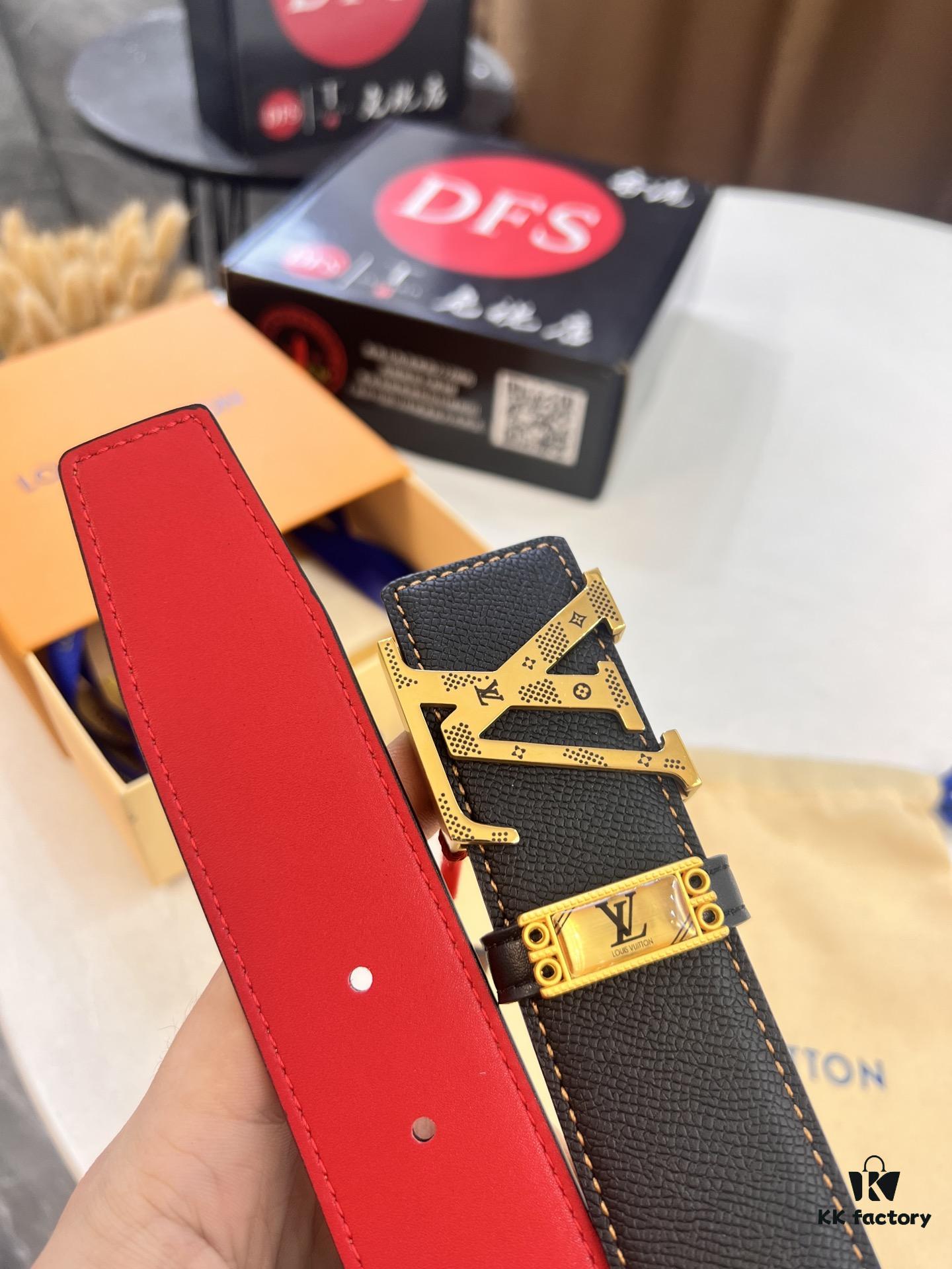 693203243a89a121ed55107f Top-Tier Louis Vuitton LV Belt, Genuine Crocodile-Texture Top-Grain Calfskin Leather, 3.8cm Width, Original Factory Hong Kong Duty-Free T Gift Box, NXP RFID Chip (Verifiable on Official Website), Stainless Steel Hardware, Hidden Buckle Design