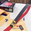 693203243a89a121ed551081 Top-Tier Louis Vuitton LV Belt, Genuine Crocodile-Texture Top-Grain Calfskin Leather, 3.8cm Width, Original Factory Hong Kong Duty-Free T Gift Box, NXP RFID Chip (Verifiable on Official Website), Stainless Steel Hardware, Hidden Buckle Design